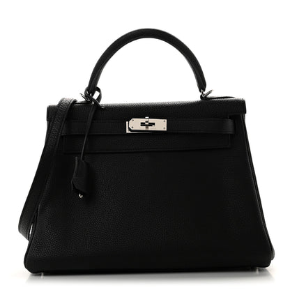 Hermes Togo Kelly Retourne 28 Black 1 of 13