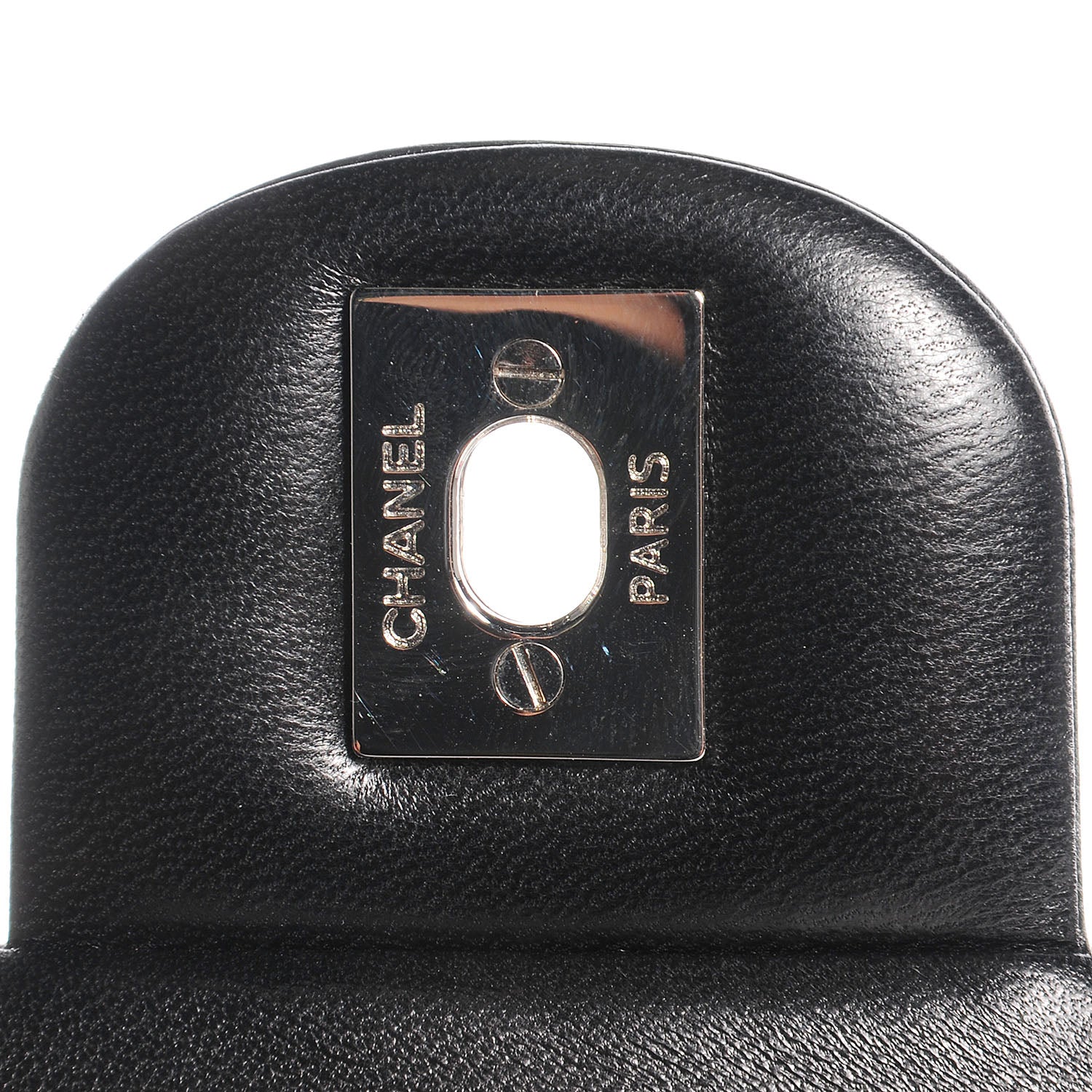 Chanel Lambskin Quilted Clutch With Chain Flap Black 7 of 9