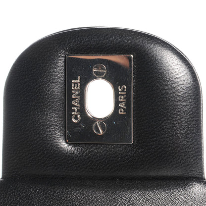 Chanel Lambskin Quilted Clutch With Chain Flap Black 7 of 9