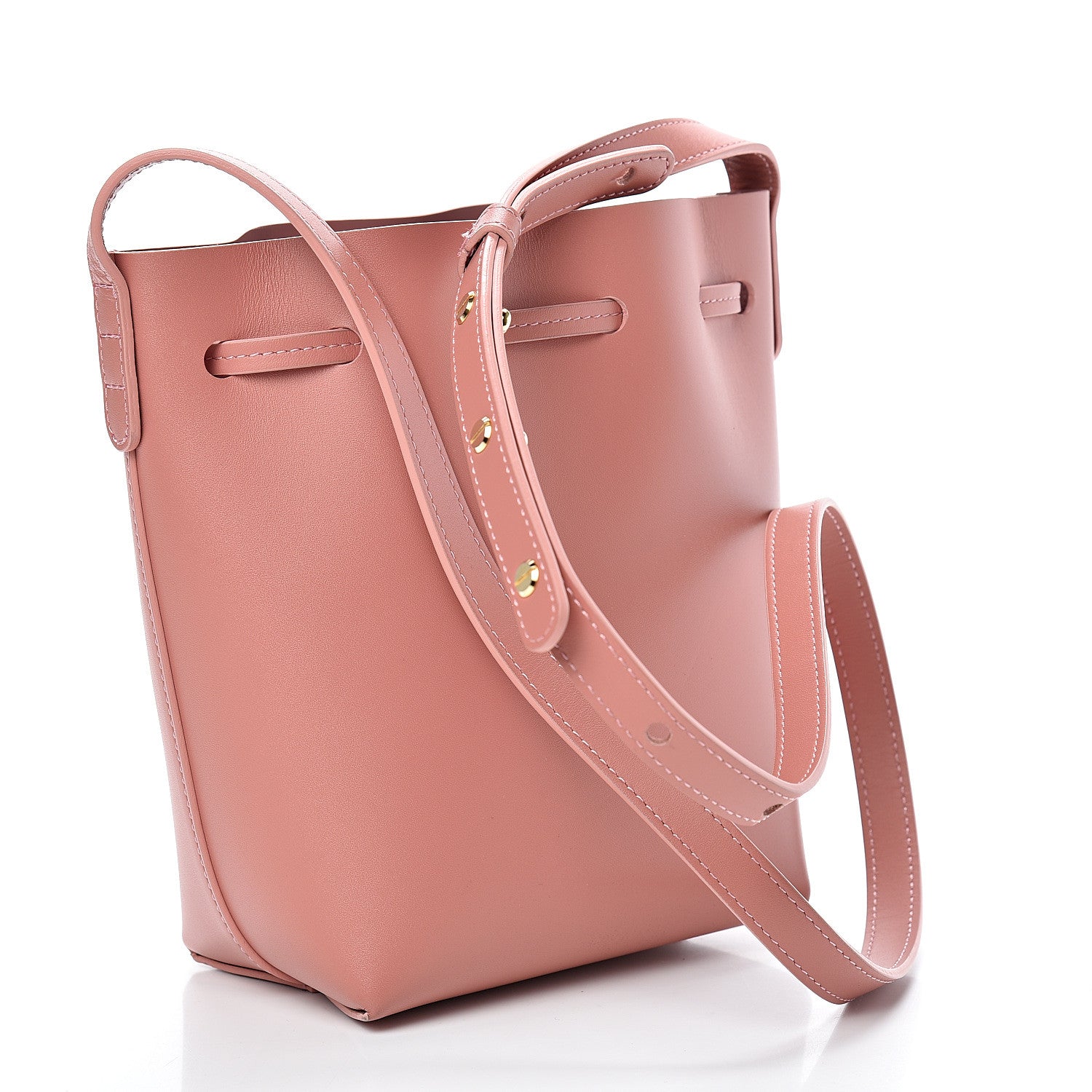 Mansur Gavriel Calfskin Mini Mini Bucket Bag Blush 2 of 9