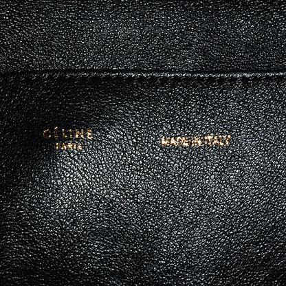 Celine Python and Suede Small Trapeze Black 6 of 6