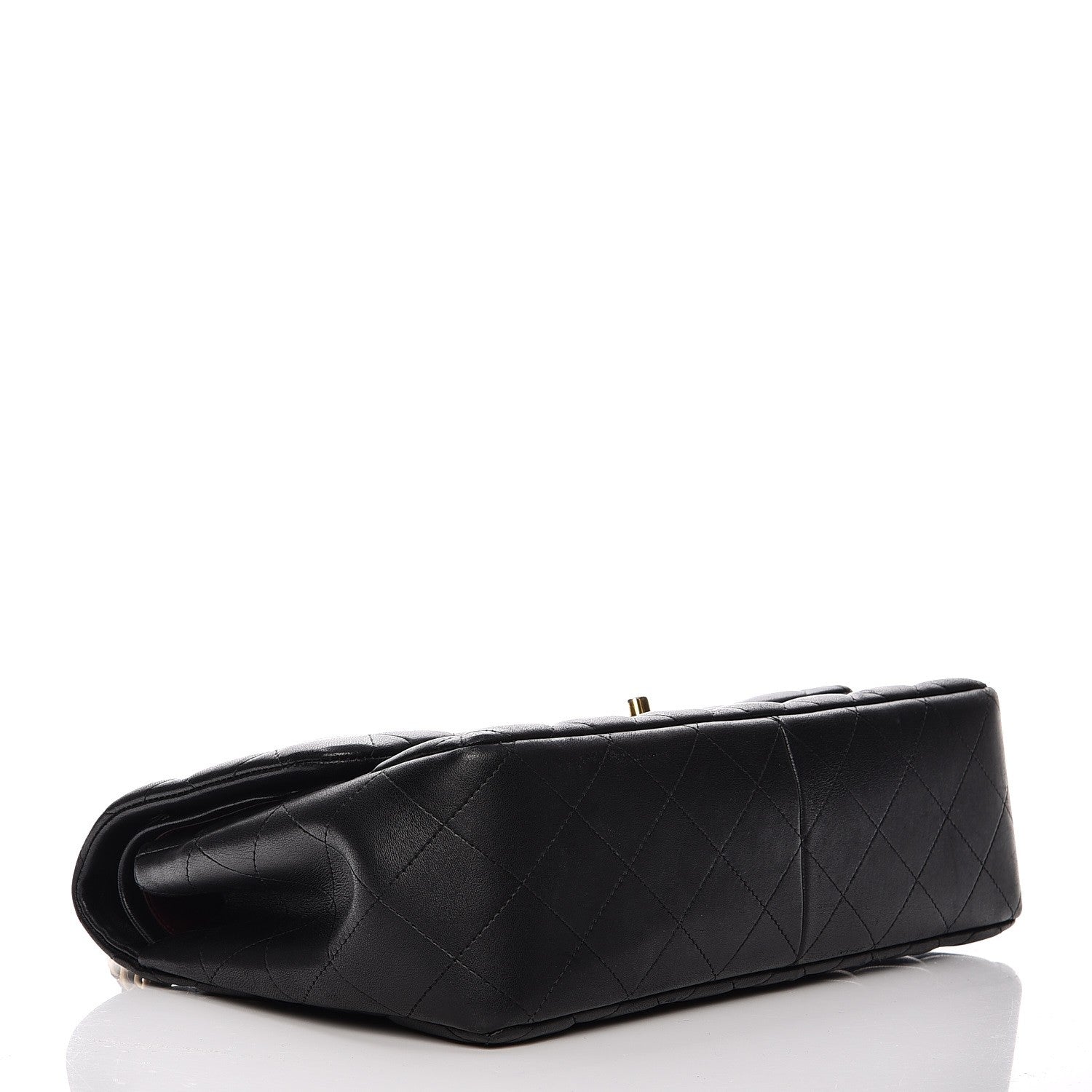 Chanel Lambskin Quilted Jumbo Double Flap Black 4 of 16