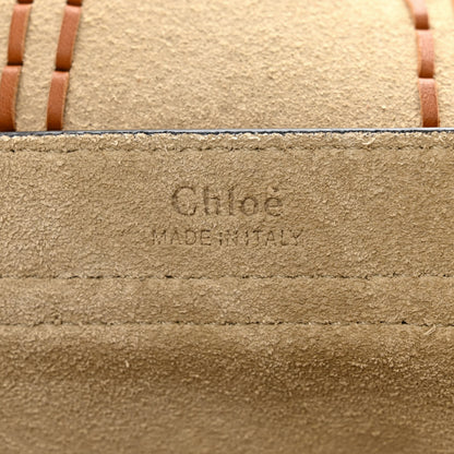 Chloe Suede Calfskin Braided Mini Hudson Shoulder Bag Caramel 6 of 10