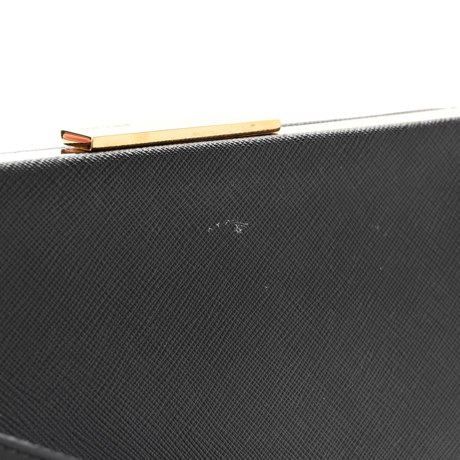 Prada Saffiano City Calfskin Light Frame Bag Black 11 of 17