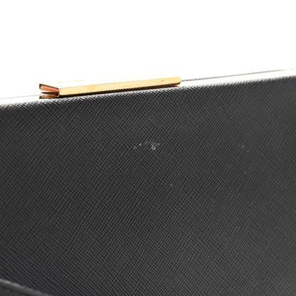 Prada Saffiano City Calfskin Light Frame Bag Black 11 of 17