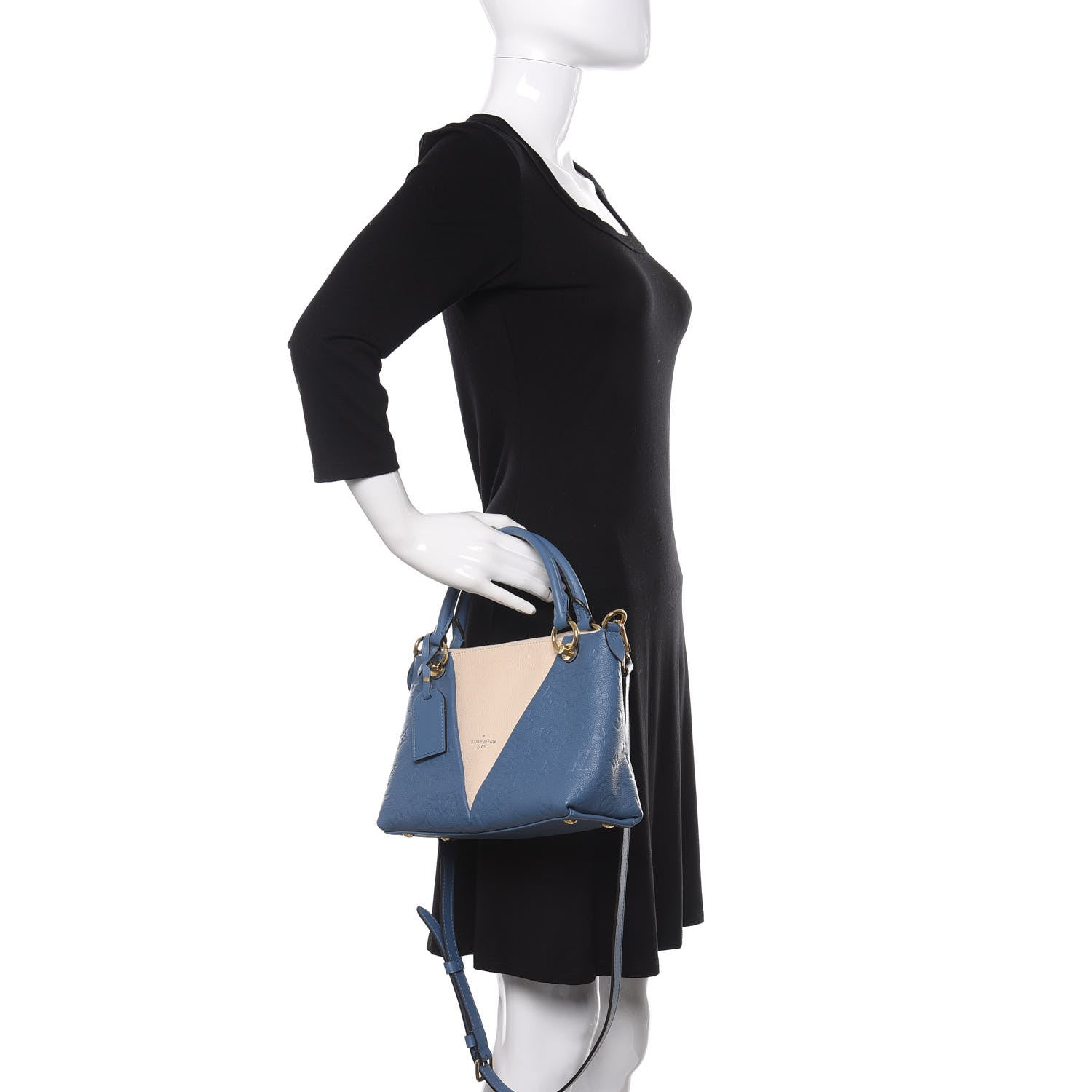 Louis Vuitton Empreinte V Tote BB Denim Creme 3 of 10
