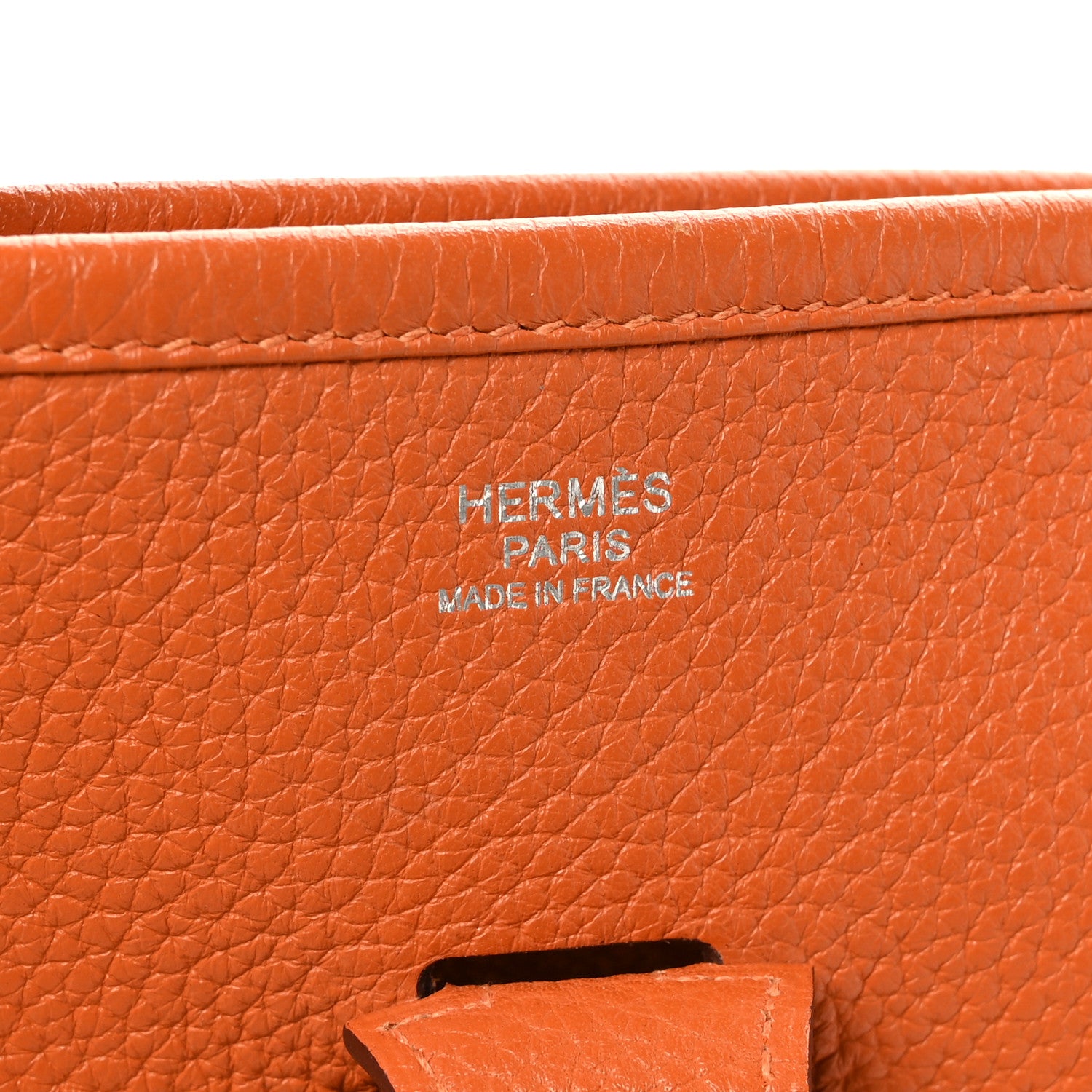 Hermes Taurillon Clemence Evelyne III PM Orange 6 of 9