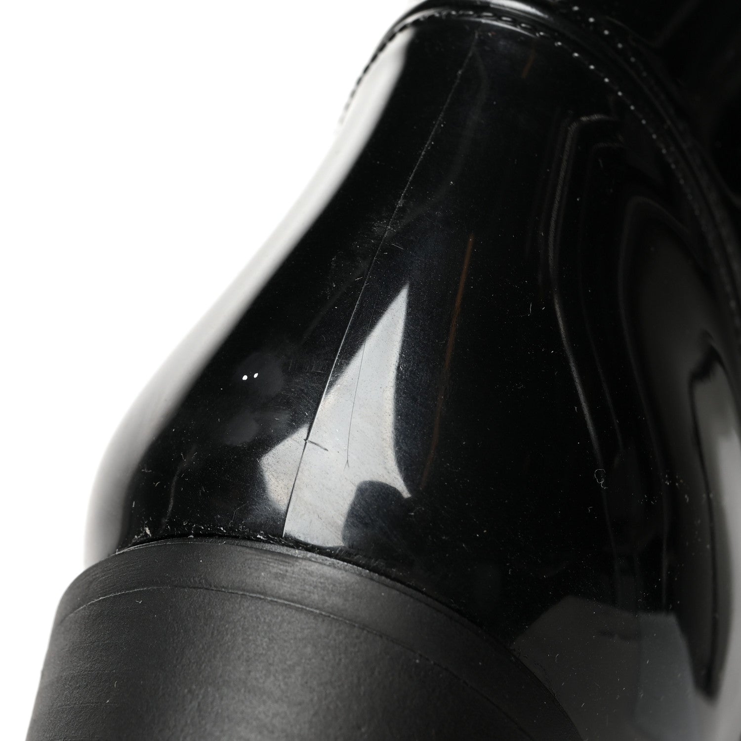 Christian Louboutin Recycled PVC Calfskin Loubirain 70 Boots 40 Black 7 of 7