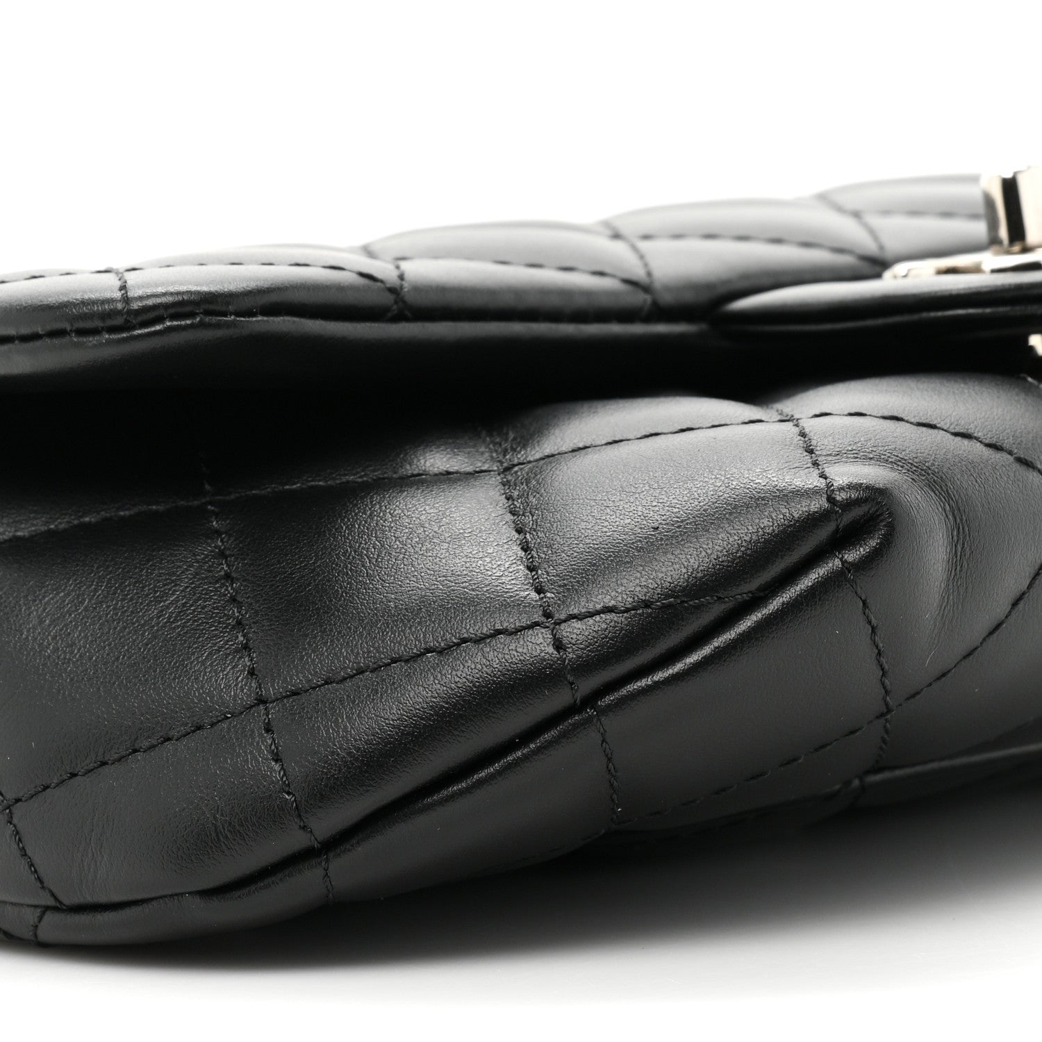 Chanel Calfskin Quilted CC Uniform Flap Belt Bag Black 10 of 10