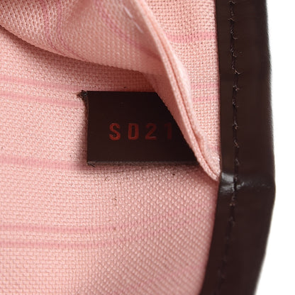Louis Vuitton Damier Ebene Neo Neverfull MM Rose Ballerine 9 of 11