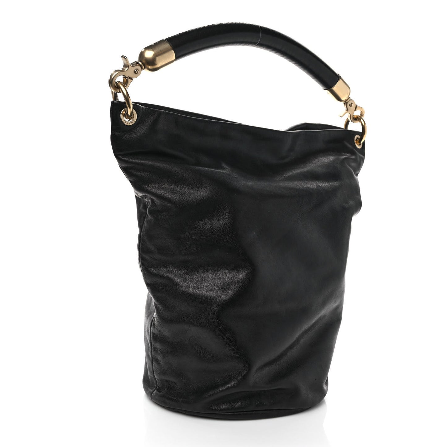 Calfskin CC Bucket Bag Black