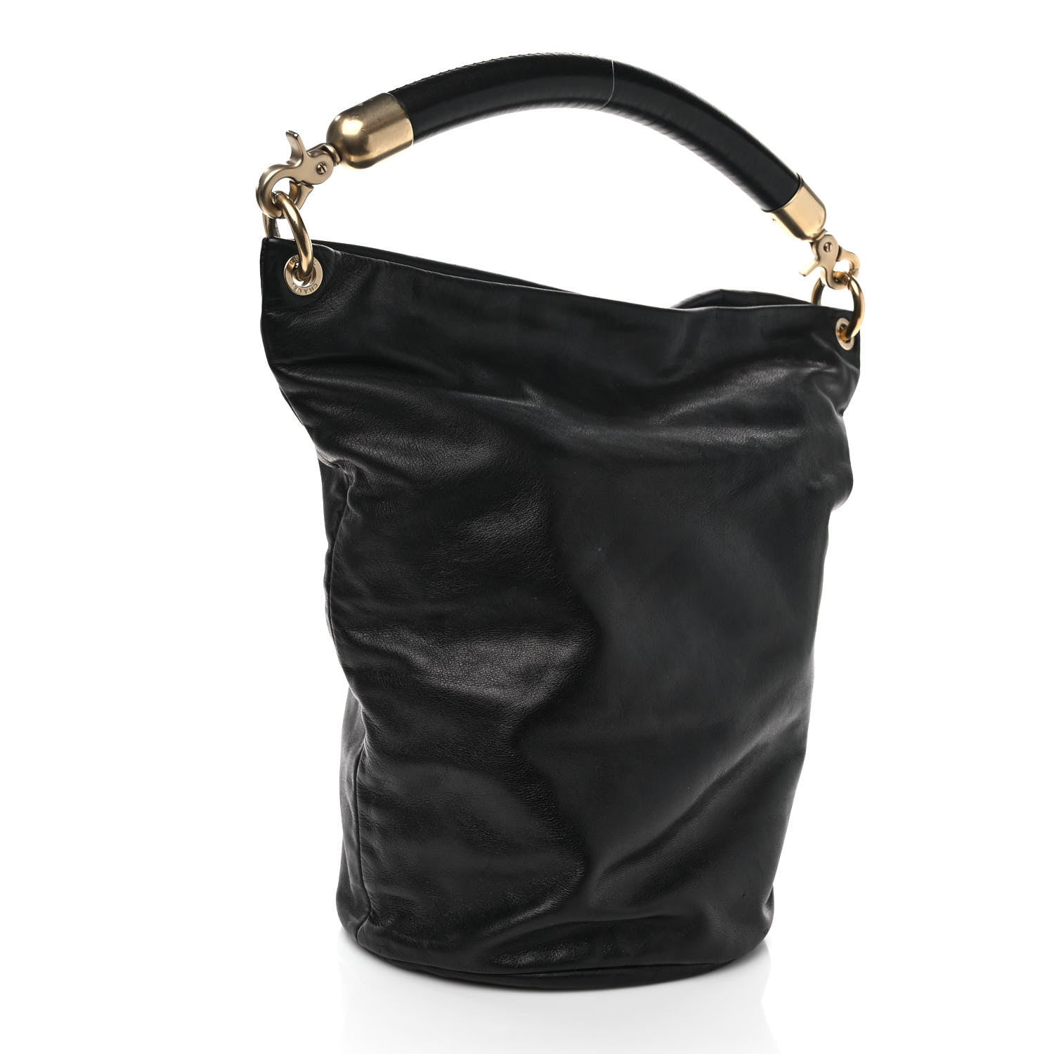 Chanel Calfskin CC Bucket Bag Black 4 of 12