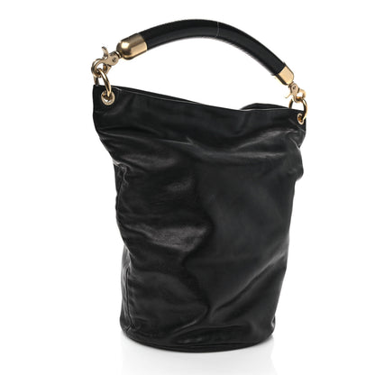 Chanel Calfskin CC Bucket Bag Black 4 of 12