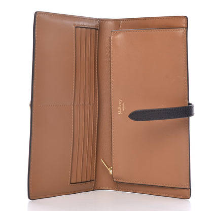 Mulberry Cross Grain Calfskin Tree Long Wallet Black 4 of 10