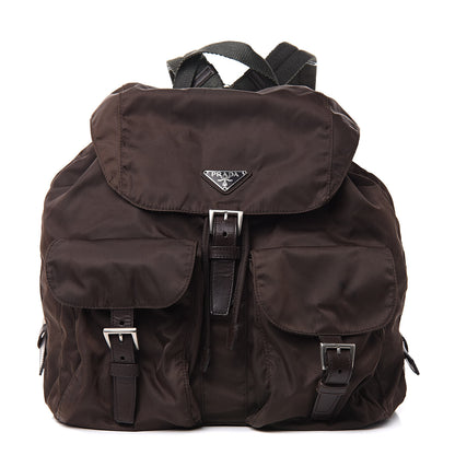 Prada Tessuto Nylon Medium Vela Backpack Ebano 1 of 12