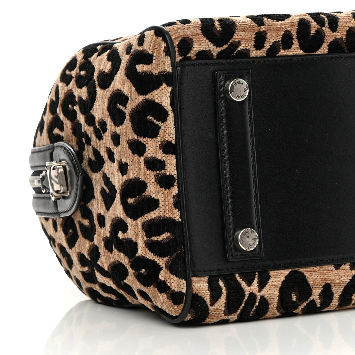 Louis Vuitton Jacquard Velvet Leopard Print Stephen Sprouse Speedy 11 of 16
