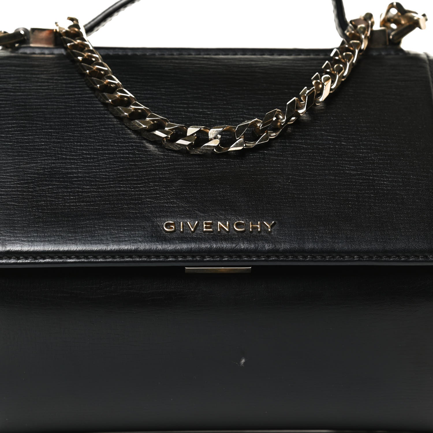 Givenchy Textured Calfskin Mini Pandora Box Chain Crossbody Bag Black 8 of 14