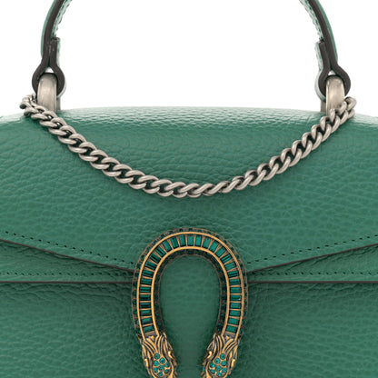 Gucci Dollar Calfskin Crystal Mini Dionysus Top Handle Bag Emerald 8 of 13