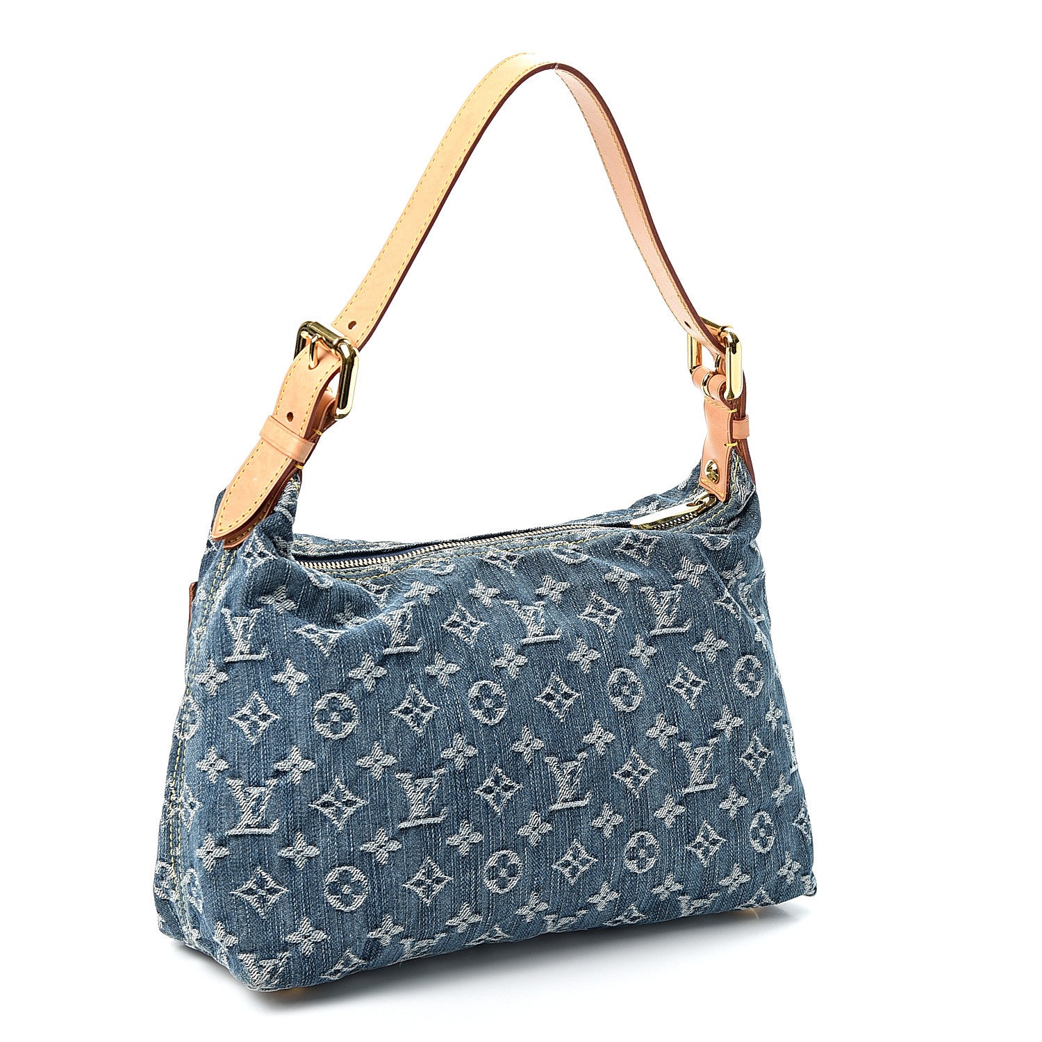 Louis Vuitton Monogram Denim Baggy PM Blue 2 of 8