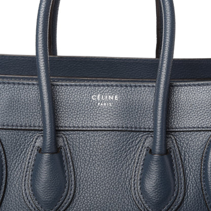 Celine Drummed Calfskin Micro Luggage Orage 10 of 10