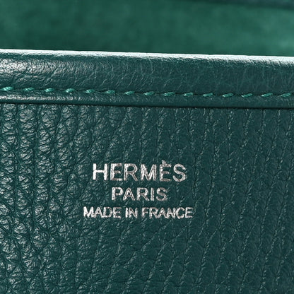 Hermes Taurillon Clemence Evelyne III PM Malachite 6 of 10