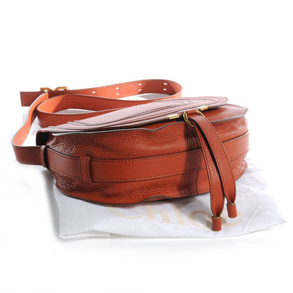 Chloe Calfskin Medium Marcie Round Crossbody Bag Whiskey 4 of 10
