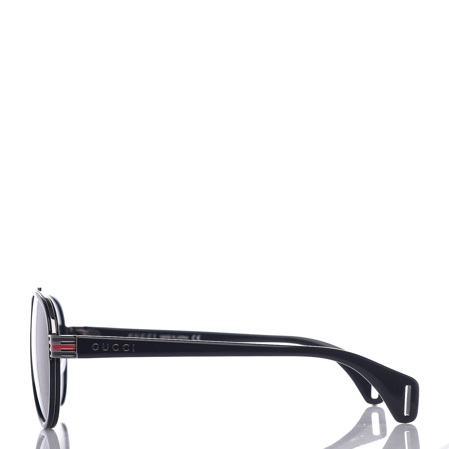 Acetate Aviator Sunglasses GG0447S Black