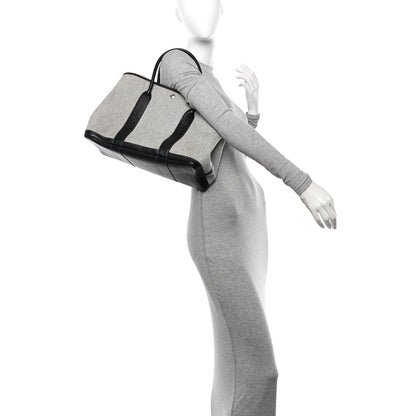 Hermes Buffle Skipper Toile Garden Party 36 MM Tote Black 2 of 12