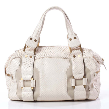 Jimmy Choo Python Suede Mahdi White 5 of 9