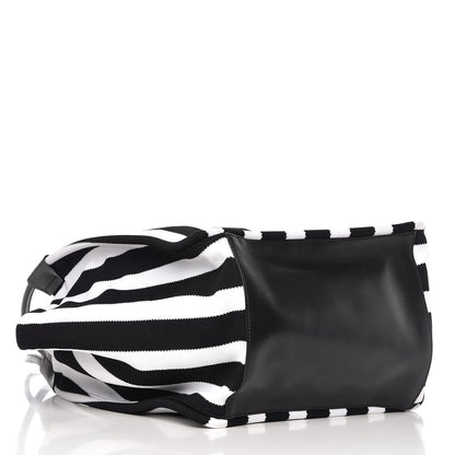 Proenza Schouler Knit Extra Large Tote Black Ecru 4 of 9