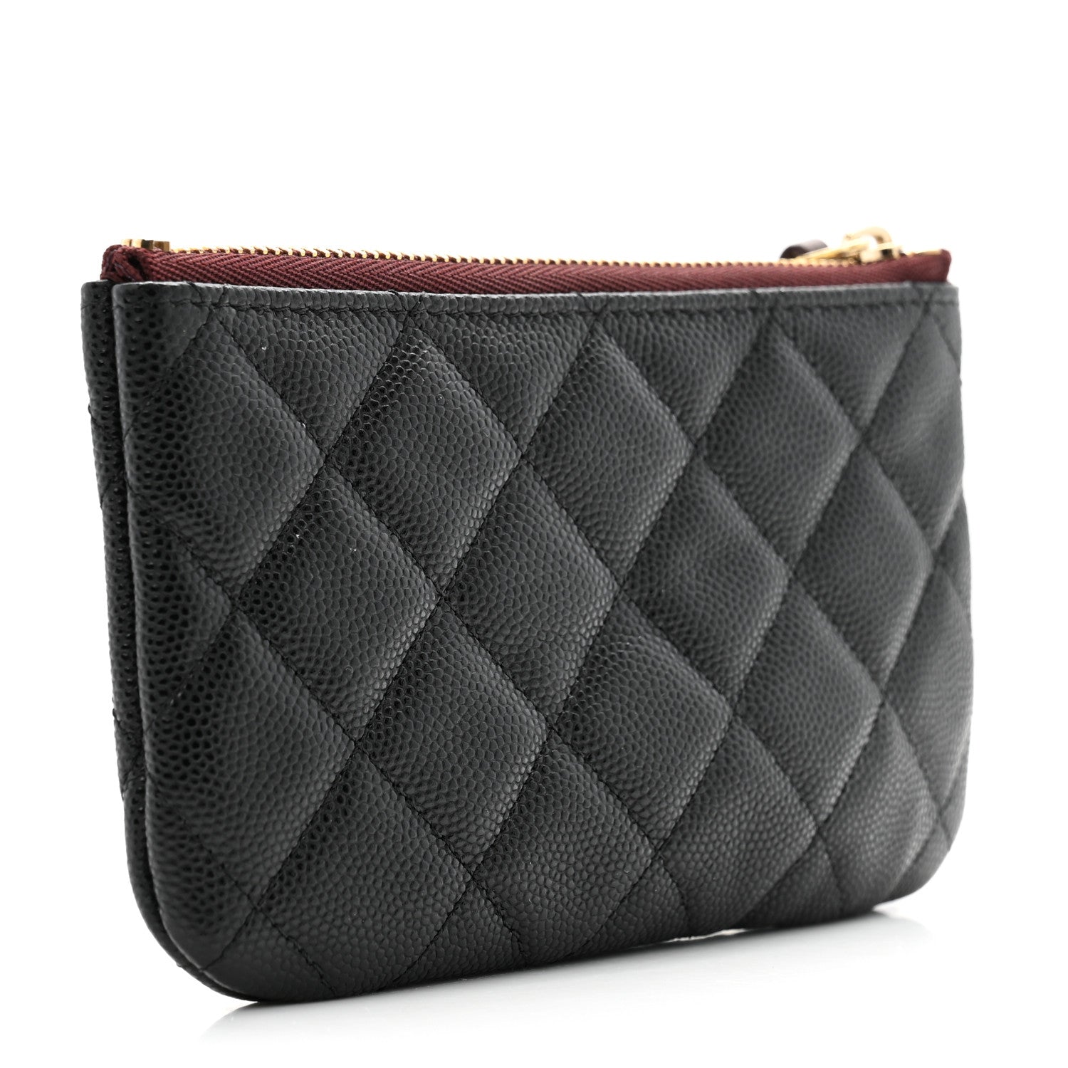 Chanel Caviar Quilted Small Cosmetic Case Black 3 of 10