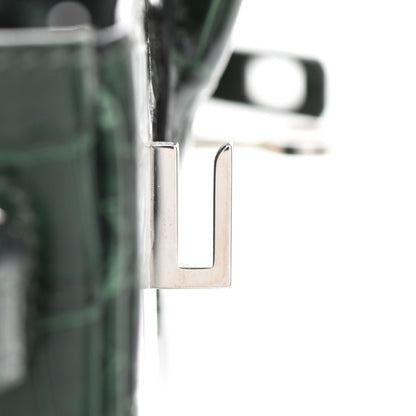 Hermes Shiny Niloticus Crocodile Birkin 25 Vert Fonce 24 of 32