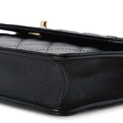 Chanel Caviar Quilted Trendy Handle Clutch With Chain Black 11 of 11