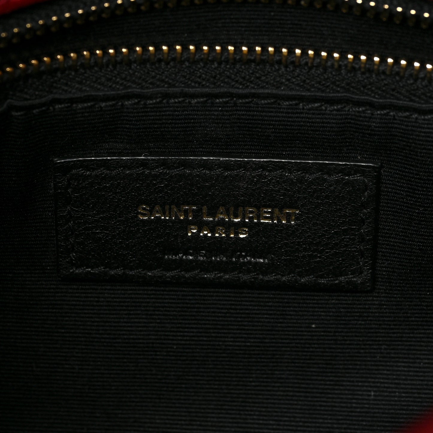 Lambskin Quilted Small Loulou Puffer Monogram Chain Satchel Red