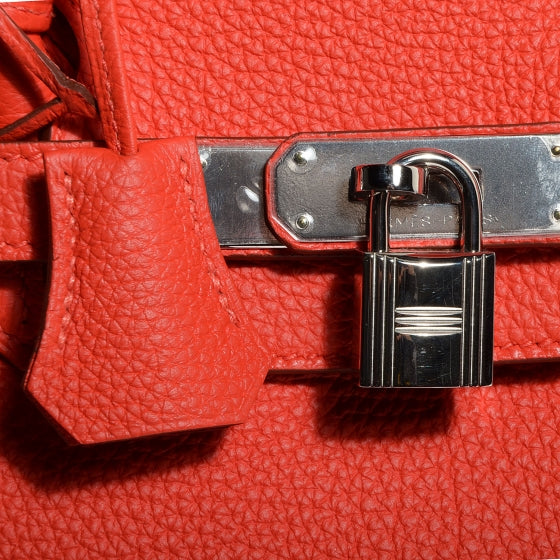 Togo Birkin 35 Rouge Casaque