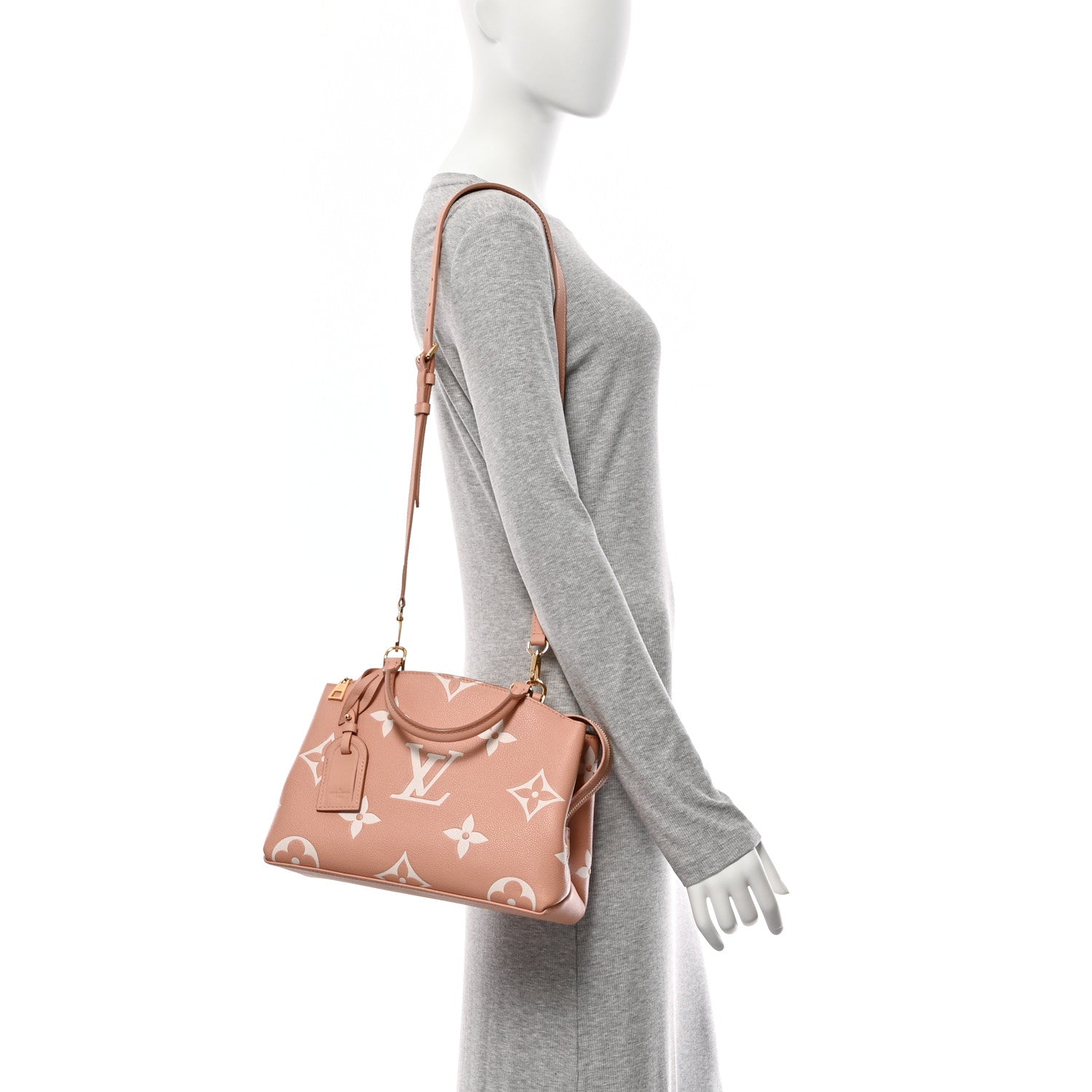 Louis Vuitton Empreinte Monogram Giant Petit Palais Rose Trianon Creme 2 of 9