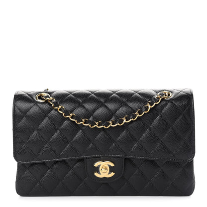 Chanel Caviar Quilted Medium Double Flap Black 1 of 9