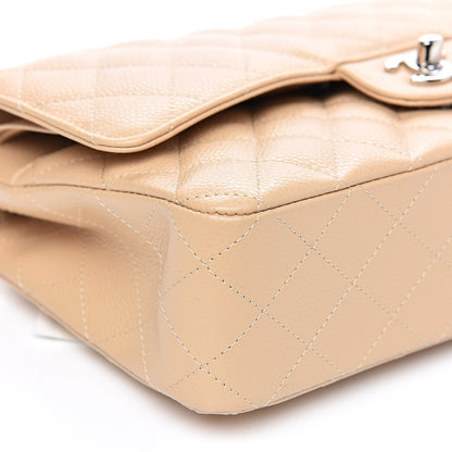 Chanel Caviar Quilted Medium Double Flap Beige 9 of 11