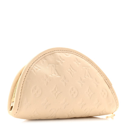 Louis Vuitton Calfskin Monogram Gyoza Key Pouch Beige 3 of 8