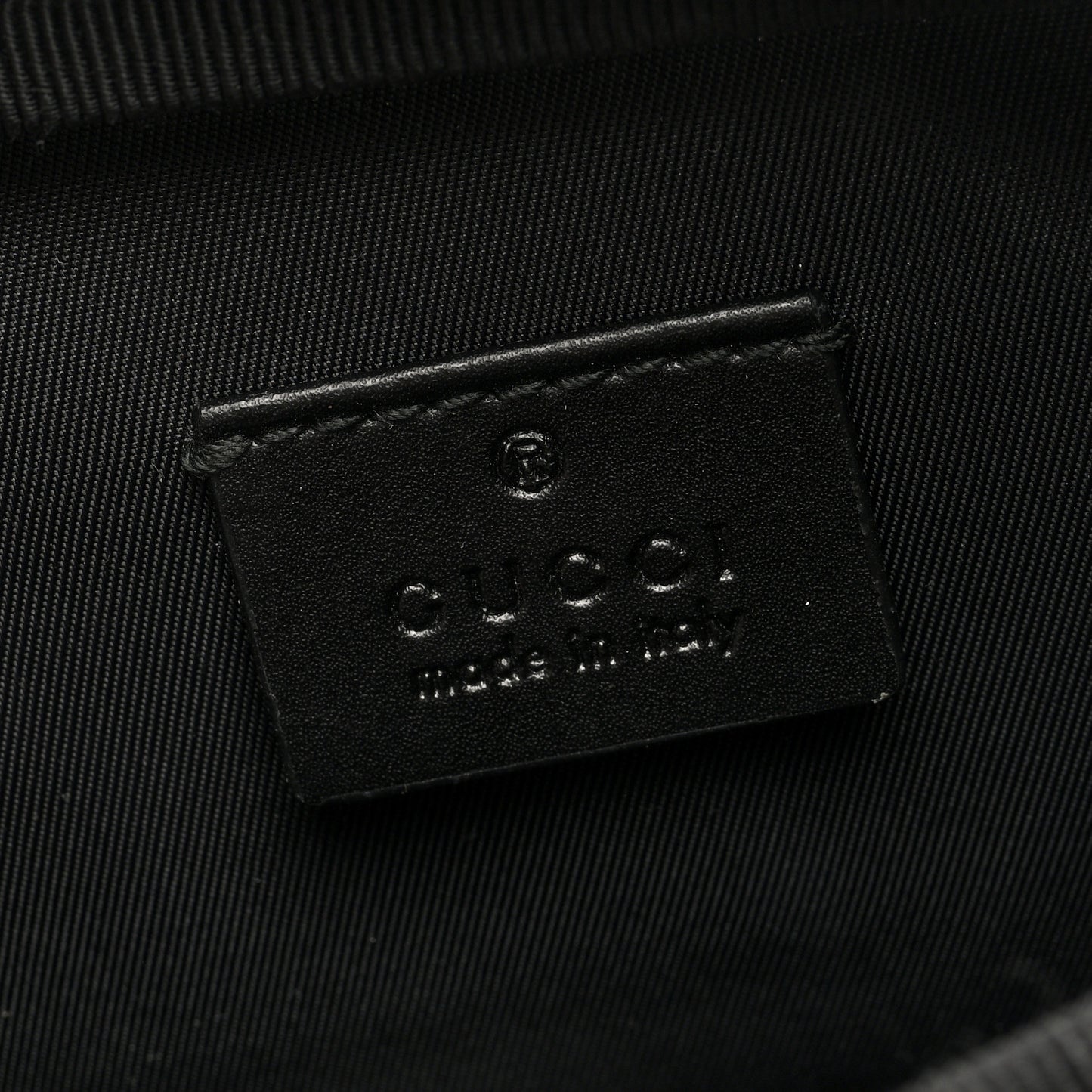 GG Supreme Monogram Web Belt Bag Black