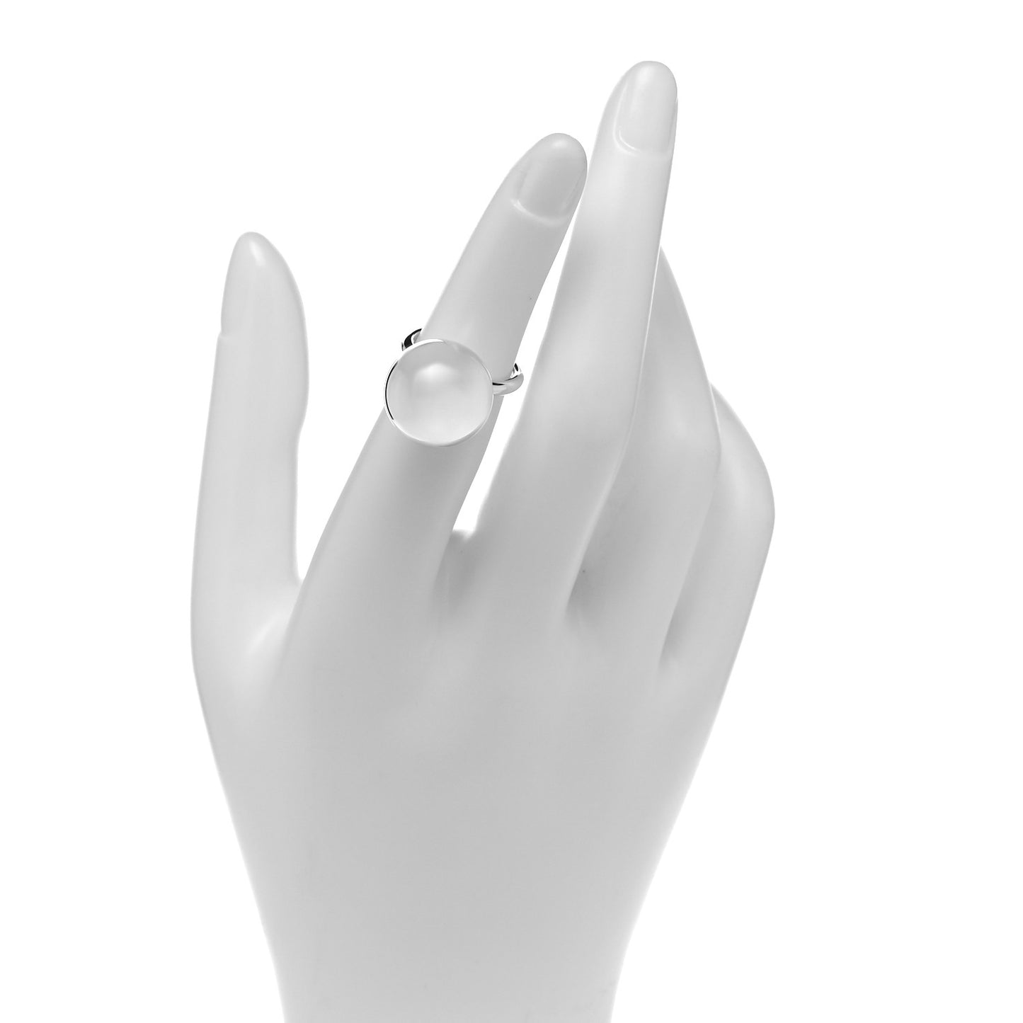 Sterling Silver 15.75mm HardWear Ball Ring 48 4.5