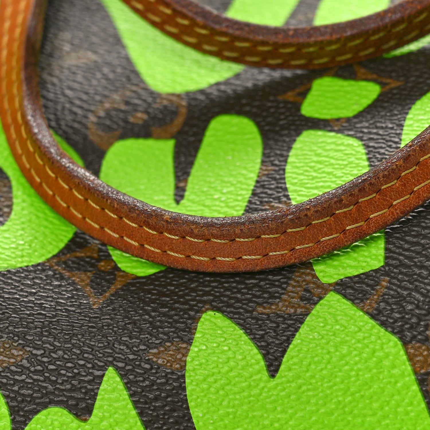 Louis Vuitton Monogram Graffiti Neverfull GM Green 11 of 12