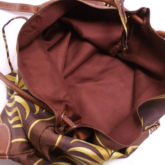 Bi-Material Silky City Bag Tiger Royal