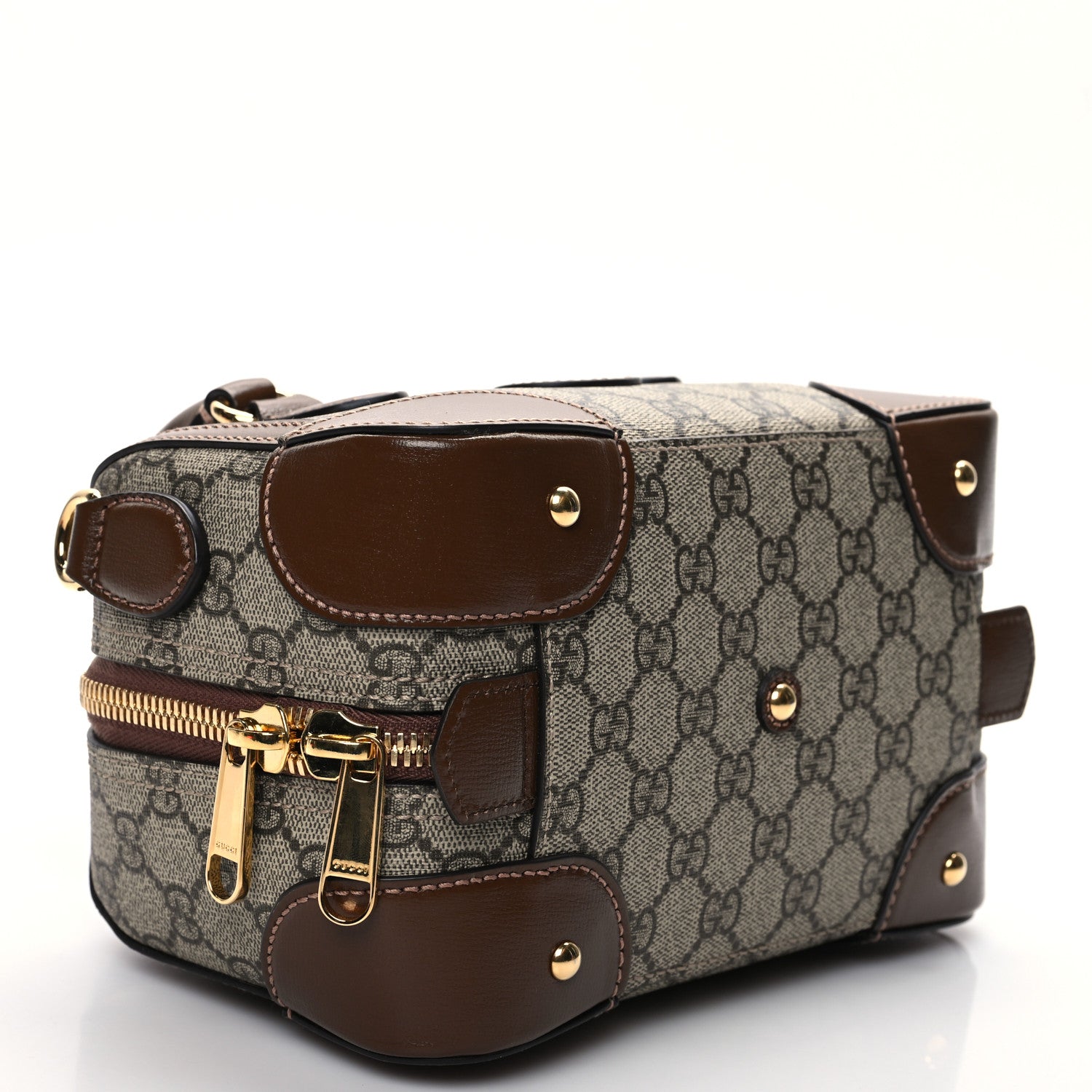 Gucci GG Supreme Monogram Interlocking G Small Duffle Beige Ebony 3 of 7