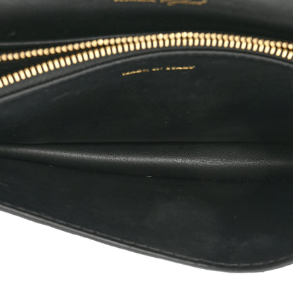 Burberry Metallic Calfskin House Check Sequin Small Madison Buckle Bag Gold 5 of 13