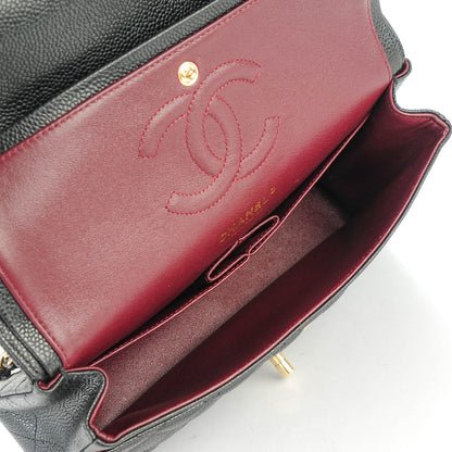 Chanel Caviar Quilted Medium Double Flap Black 6 of 7