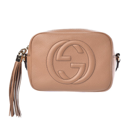 Gucci Pebbled Calfskin Small Soho Disco Bag Camelia 1 of 10