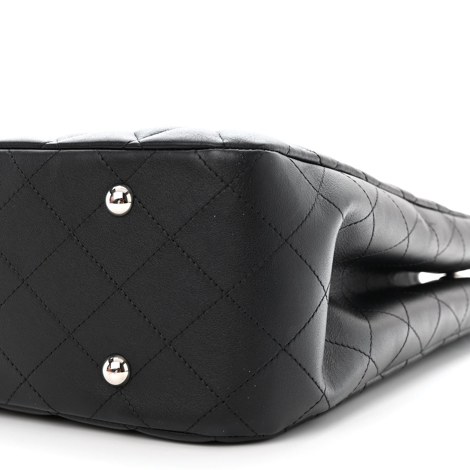Chanel Calfskin Quilted Large Classic Shopping Tote Black 10 of 11