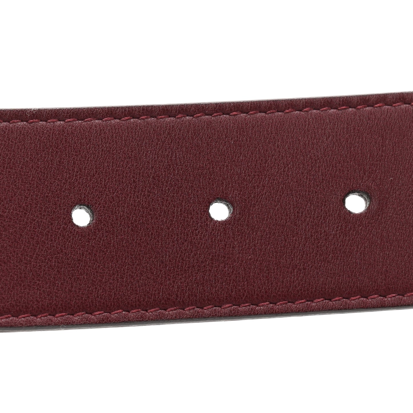 Moon Calfskin Nickel Double G 40mm Belt 85 34 Strong Red