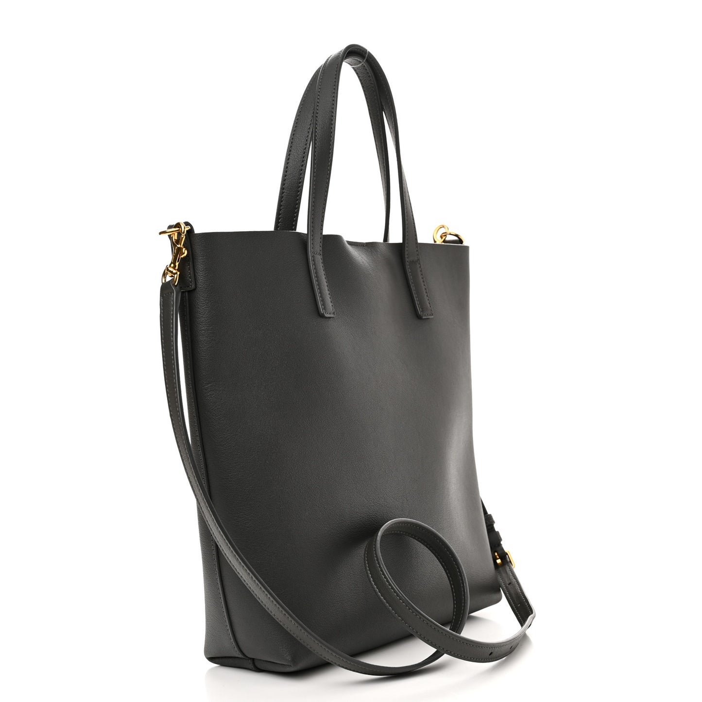 Calfskin Toy Shopping Tote Earth Grey